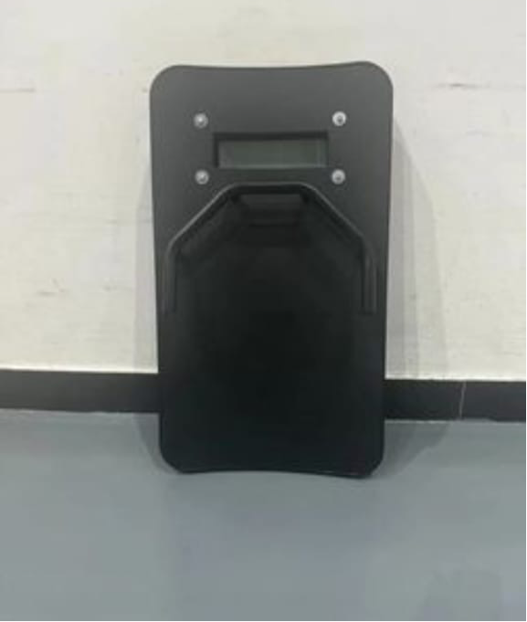 NIJA IV Can resist 7.62*51 and 7.62*39 Bulletproof Shield & Glass and strobe Flashing Light